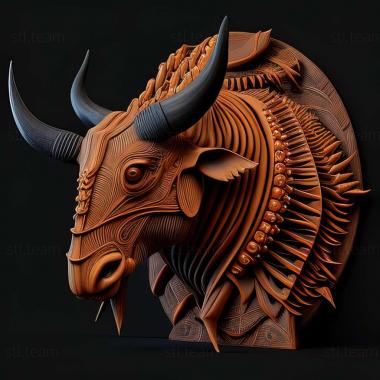 3D модель Cryptoholcocerus mongolicus (STL)